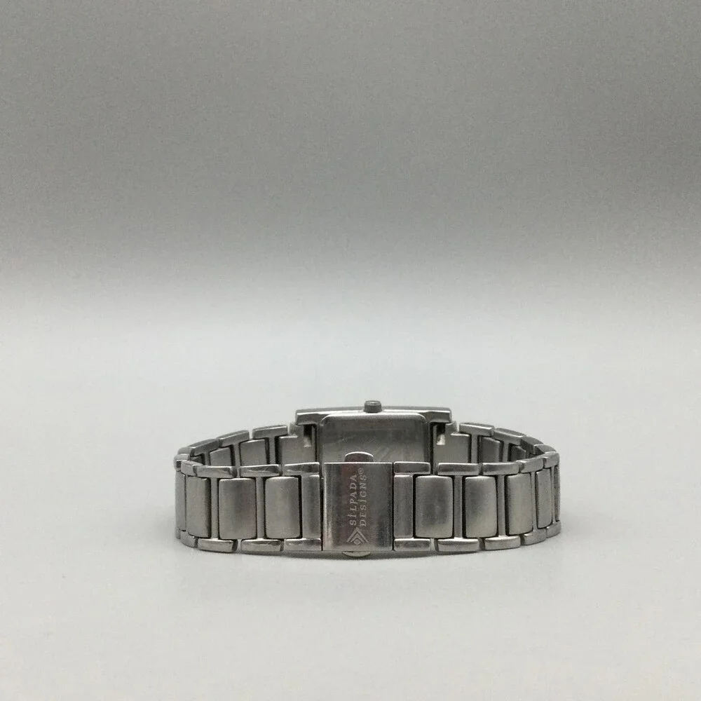 Silpada Designs Womens Watch 19mm Stainless Bracelet New Battery 7
